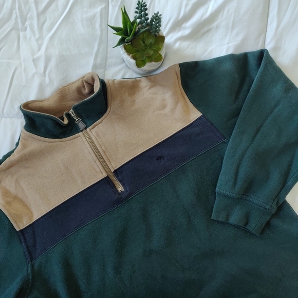 Vintage Tops - VINTAGE NEUTRAL COLOUR BLOCK SWEATSHIRT